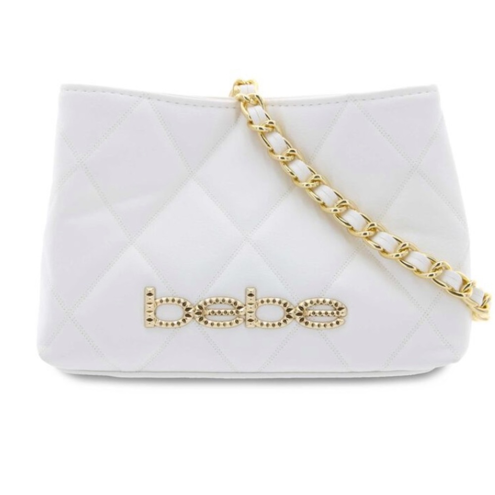 BEBE white quilted purse. Never used!